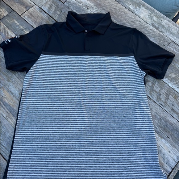 Nike TW Vapor Stripe Block Golf Polo with Tito’s Vodka Logo on Sleeve.  Large - Picture 3 of 6